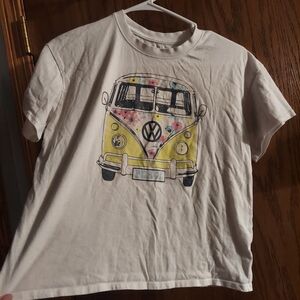 Kids' Yellow Floral Volkswagon Hippie Van Tee
